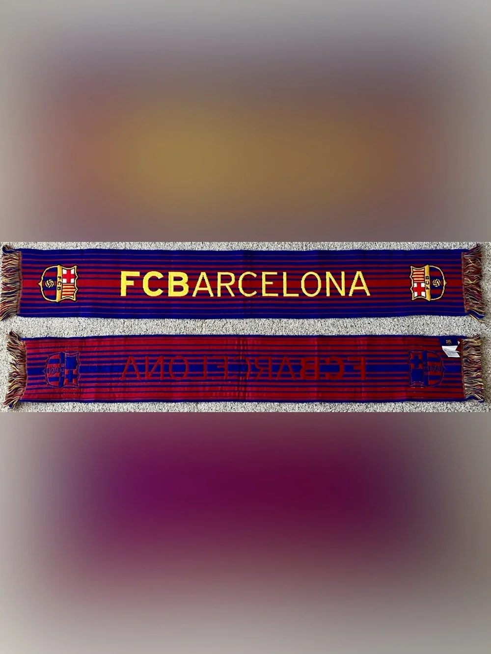 FC Barcelona Spain Soccer Scarf